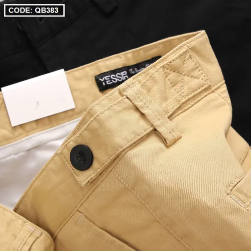 Quần Short Kaki Co Giãn Phối Nút Cao Cấp (Có Size 36)