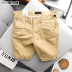 Quần Short Kaki Co Giãn Phối Nút Cao Cấp (Có Size 36)