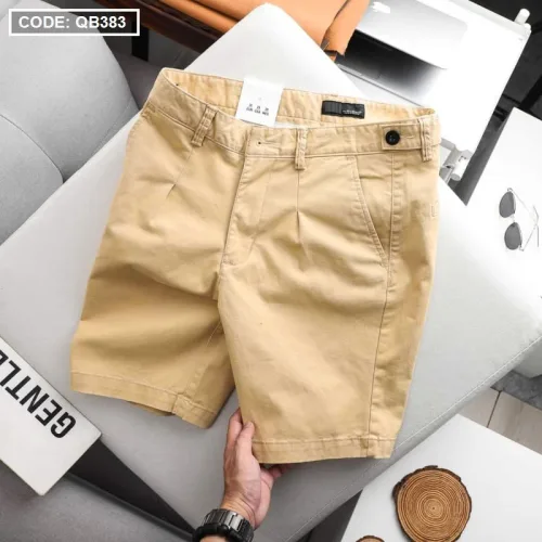 Quần Short Kaki Co Giãn Phối Nút Cao Cấp (Có Size 36)