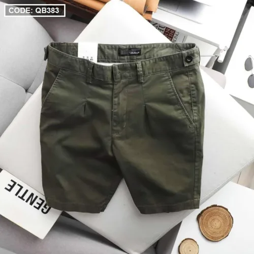 Quần Short Kaki Co Giãn Phối Nút Cao Cấp (Có Size 36)