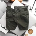 Quần Short Kaki Co Giãn Phối Nút Cao Cấp (Có Size 36)