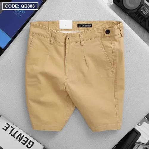 Quần Short Kaki Co Giãn Phối Nút Cao Cấp (Có Size 36)