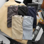 Quần Short Kaki Nam Co Giãn Rurumen In Hoạ Tiết Nhí