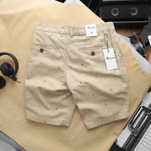 Quần Short Kaki Nam Co Giãn Rurumen In Hoạ Tiết Nhí