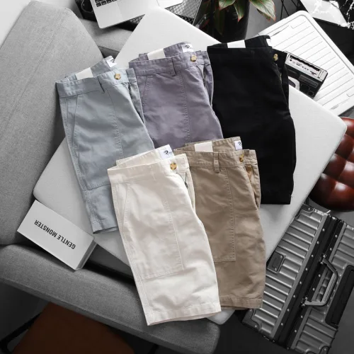 Quần Short Kaki Nam Túi Kiểu Rurumen