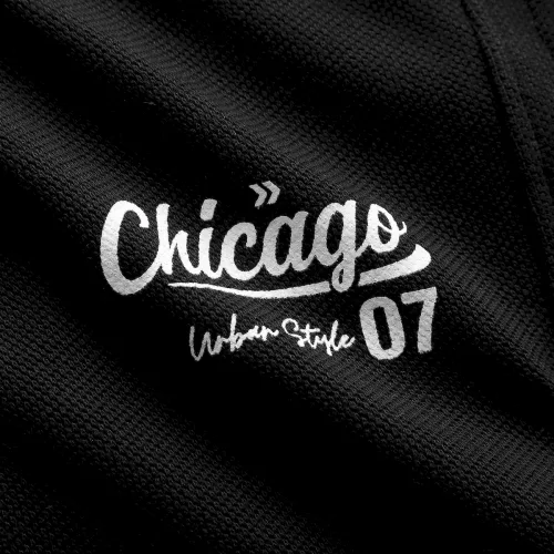 Quần Short Thun Nam In Chữ Chicago