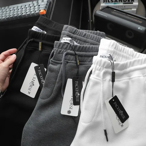 Quần Short Thun Nam Thêu Nổi Logo Chữ (Size Từ 50-80kg)