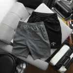 Quần Short Thun Nam Thêu Nổi Logo Chữ (Size Từ 50-80kg)