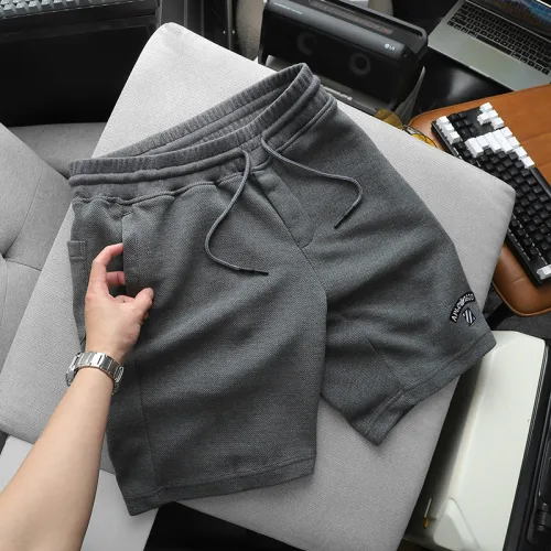 Quần Short Thun Nam Thêu Nổi Logo Chữ (Size Từ 50-80kg)