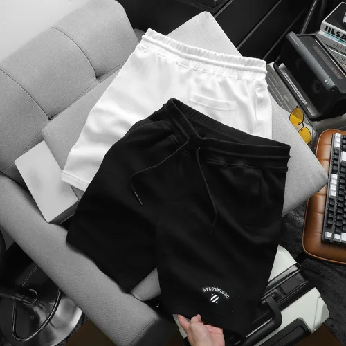 Quần Short Thun Nam Thêu Nổi Logo Chữ (Size Từ 50-80kg)