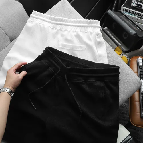 Quần Short Thun Nam Thêu Nổi Logo Chữ (Size Từ 50-80kg)