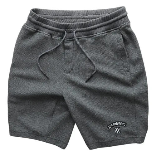 Quần Short Thun Nam Thêu Nổi Logo Chữ (Size Từ 50-80kg)