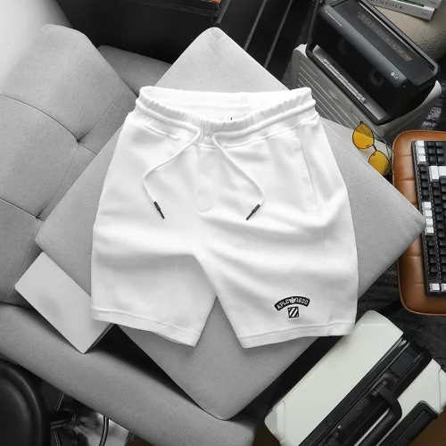 Quần Short Thun Nam Thêu Nổi Logo Chữ (Size Từ 50-80kg)
