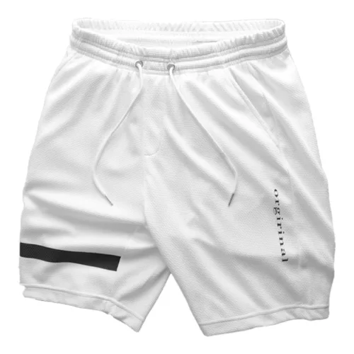 Quần Short Thun Nam Viền Sọc In Chữ Orgirinal
