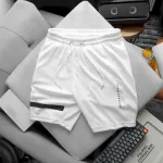 Quần Short Thun Nam Viền Sọc In Chữ Orgirinal