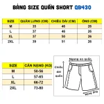 Quần Short Thun Nam Viền Sọc Thêu Logo Chữ