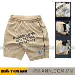 Quần Thun Nam - Quần Short Nam Lưng Thun In Logo Phối Sọc 2 Bên Có Big Size