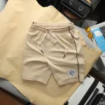Quần Thun Nam - Quần Short Nam Lưng Thun In Logo Phối Sọc 2 Bên Có Big Size