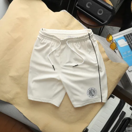 Quần Thun Nam - Quần Short Nam Lưng Thun In Logo Phối Sọc 2 Bên Có Big Size