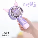 Quạt Cầm Tay Mini Tai Thỏ Kèm Đế