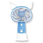 Quạt Cầm Tay Mini Tai Thỏ Kèm Đế