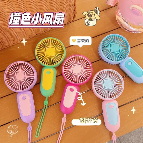 Quạt Mini Cầm Tay Kèm Stiker 7.5x15x5.5cm