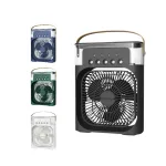 Quạt Phun Hơi Nước Có Đèn Hình Vuông Quạt Để Bàn Mini 600ml 20x25.5x8.5cm