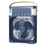 Quạt Phun Hơi Nước Có Đèn Hình Vuông Quạt Để Bàn Mini 600ml 20x25.5x8.5cm