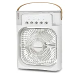 Quạt Phun Hơi Nước Có Đèn Hình Vuông Quạt Để Bàn Mini 600ml 20x25.5x8.5cm