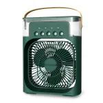 Quạt Phun Hơi Nước Có Đèn Hình Vuông Quạt Để Bàn Mini 600ml 20x25.5x8.5cm