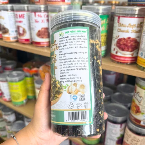 Rong Biển Cháy Tỏi Loại Ngon 200g Hộp Pet