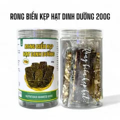 Rong Biển Kẹp Hạt Dinh Dưỡng Thơm Ngon 200g Hộp