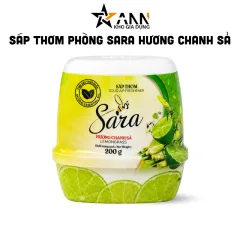 Sáp Thơm Phòng Sara Hương Chanh Sả 200g - Sáp Khử Mùi Thơm Phòng Sara