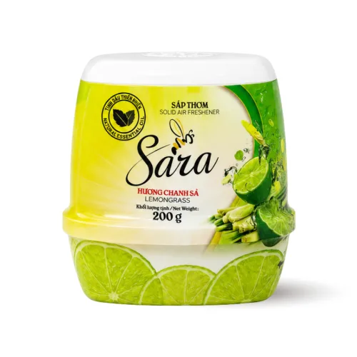 Sáp Thơm Phòng Sara Hương Chanh Sả 200g - Sáp Khử Mùi Thơm Phòng Sara