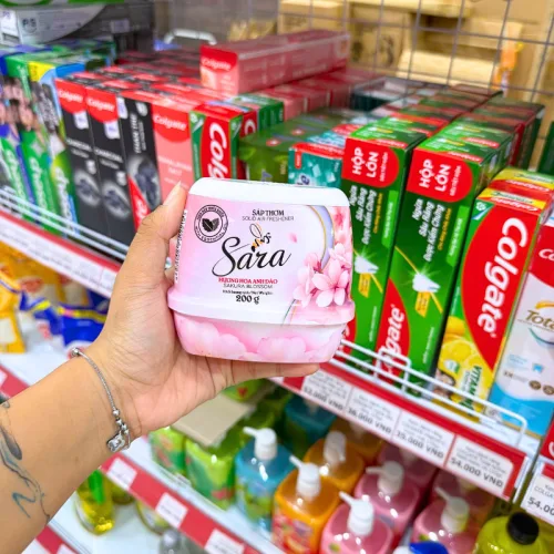 Sáp Thơm Phòng Sara Hương Hoa Anh Đào 200g - Sáp Khử Mùi Thơm Phòng Sara