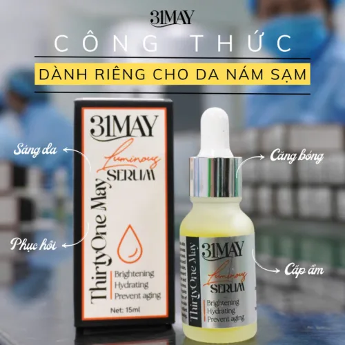 Serum Dưỡng Sáng Da Đều Màu 31May Luminous 15ml - Tinh Chất Dưỡng Thirty One May