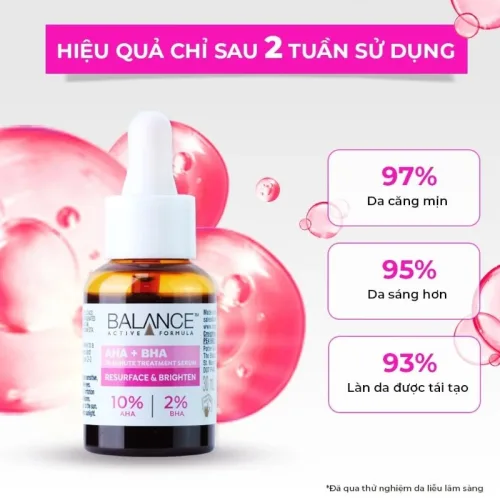 Serum Balance Active Formula AHA + BHA 30ml Giúp Tái Tạo Và Dưỡng Trắng Da
