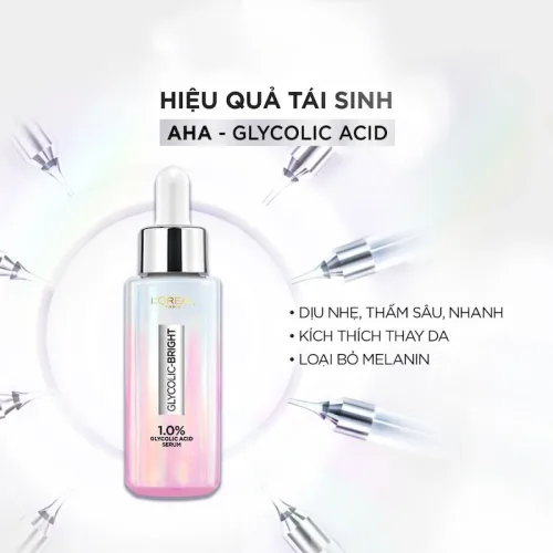 Serum Dưỡng Sáng Da Tức Thì Loreal Paris Glycolic-Bright Instant Glowing Serum 30ml