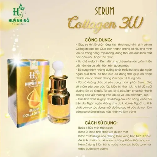 Serum Giảm Nám Collagen 3W Huỳnh Đỗ
