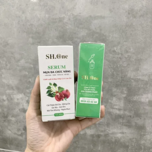 Serum Mụn Đa Chức Năng SH One Chiết Xuất Từ Rau Diếp Cá & Lựu Đỏ