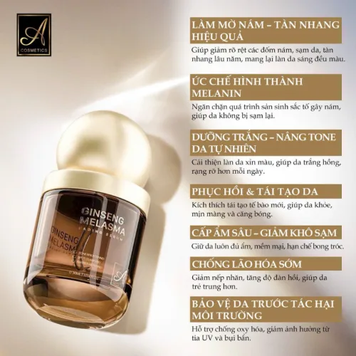 Serum Nám A Ginseng Melasma Fading Serum Cosmetic Phương Anh 35ml - Serum A Mỹ Phẩm Phương Anh - Phiên Bản Mới