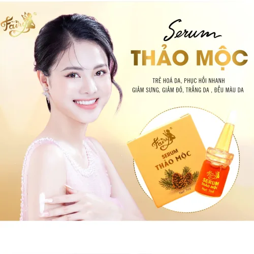 Serum Thảo Mộc Fairy Cosmetics Mini 7ml Dưỡng Trắng Căng Bóng Da