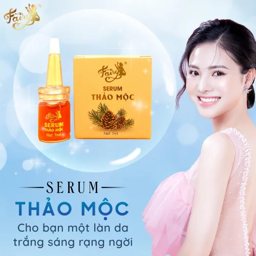 Serum Thảo Mộc Fairy Cosmetics Mini 7ml Dưỡng Trắng Căng Bóng Da