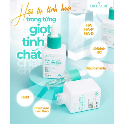 Serum Tinh Thể Vàng Dr.Lacir Crystal Serum 25ml - Giúp Da Căng Bóng
