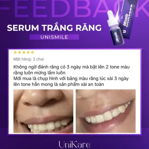 Serum Trắng Răng Unismile Unikare 10ml