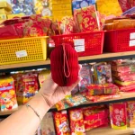 Set 10 Lồng Đèn Giấy Nhung Đẹp - Lồng Đèn Trang Trí Tết