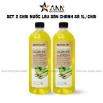 Set 2 Chai Nước Lau Sàn Tinh Dầu Sả Chanh Tươi 1 Lít/Chai