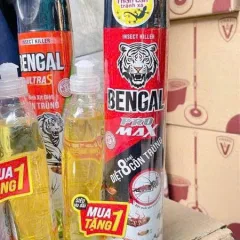 Set 2 chai Xịt Côn Trùng Bengal Pro Max Tặng Kèm nước rửa chén (2 chai xịt côn trùng)