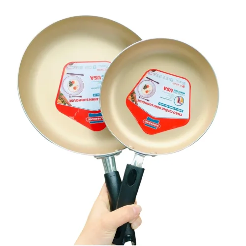 Set 2 Chảo Chống Dính Sunhouse Dùng Cho Bếp Ga