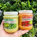 Set 2 Hộp Muối Chấm Thơm Ngon 500g - Muối Chấm Thần Thánh Đỏ & Muối Ớt Xiêm Xanh